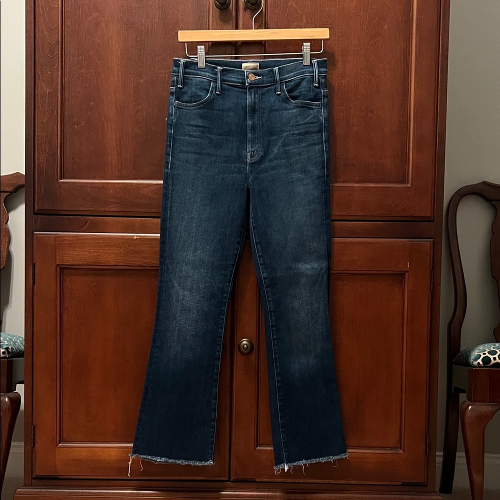 MOTHER Straight-Leg Indigo Jeans